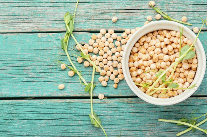 How to make dry peas into fine powder